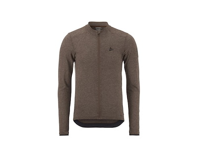 CRAFT Core Bike Essence wool Ls Jersey - Cyketrøje - Lange ærmer - Herre - Prune