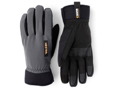 Hestra CZone Contact 5 finger cykelhandske Dark Grey (Størrelse: X-Small)