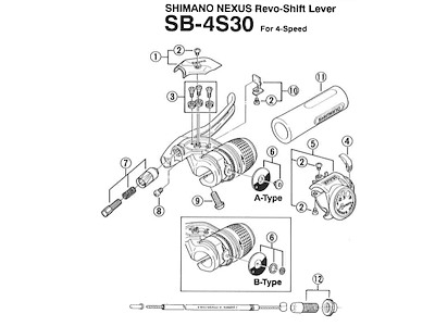 Shimano Nexus 4 indikator dæksel  til revo greb model SB-4S30