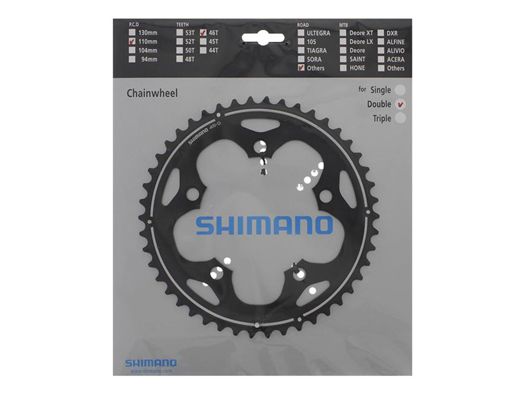 Shimano Cyclecross - 46 tands klinge - BCD110 - Sort - FC-CX50