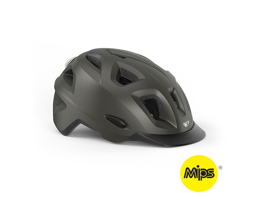 MET Mobilite MIPS cykelhjelm LED Titanium MET Mobilite MIPS cykelhjelm LED Titanium