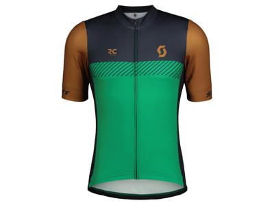 SCOTT RC Team - Kortærmet cykeltrøje - Brun/Grøn