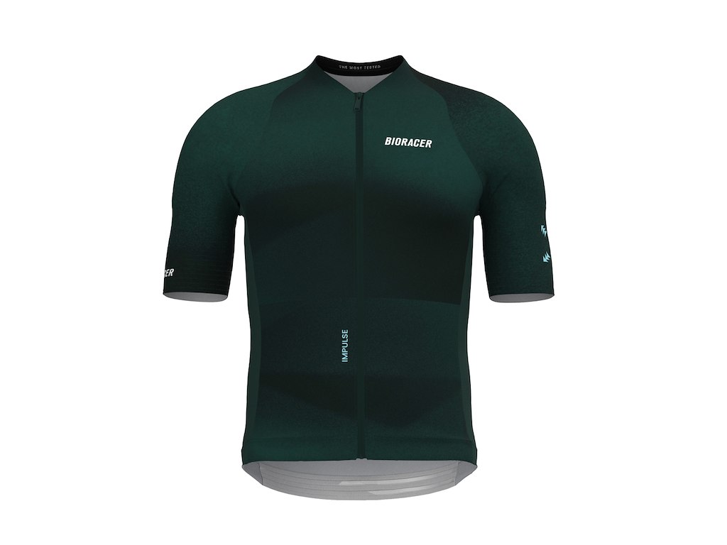 Bioracer Icon Impulse Jersey - Cykeltrøje - Korte Ærmer - Herre - Emerald Green - 3XL