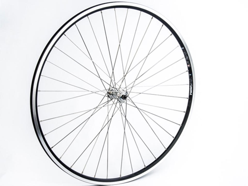 Connect City/MTB Forhjul - 700C - QR nav - Mach1 CFX 13,4 mm fælg - Sort/Sølv