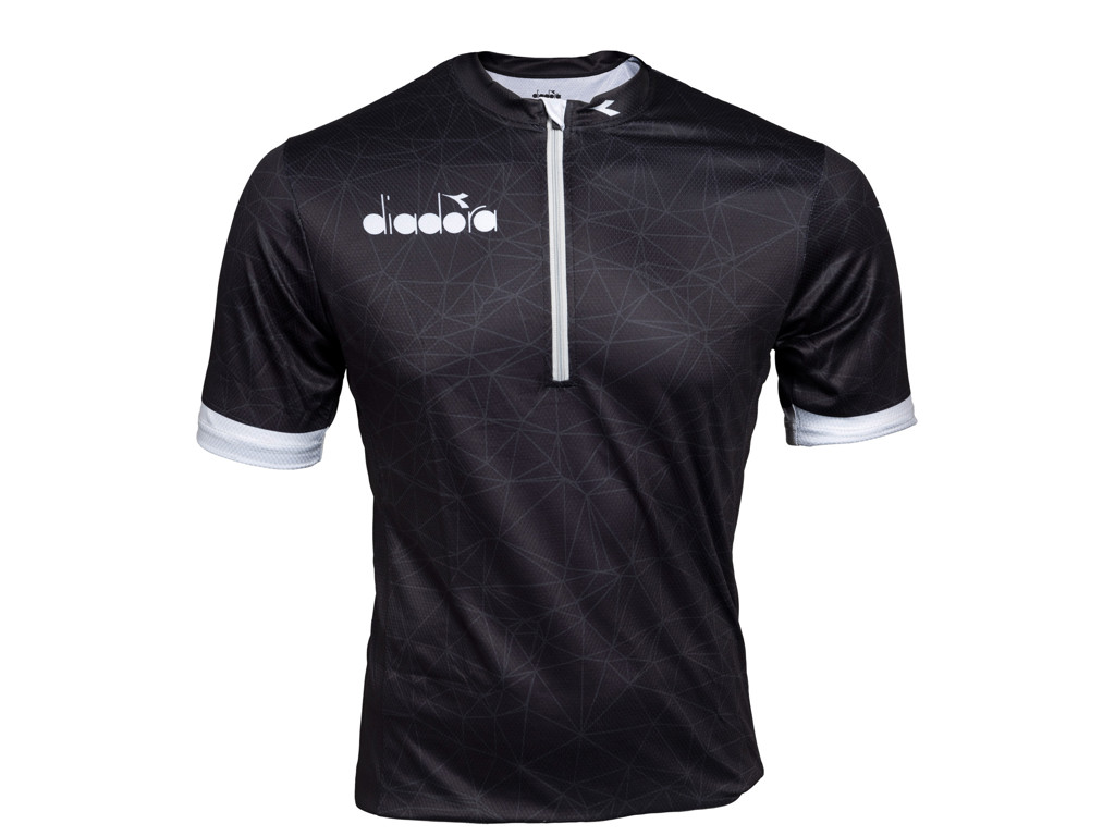 Diadora Valter - Cykeltrøje med korte ærmer -  Sort/Hvid