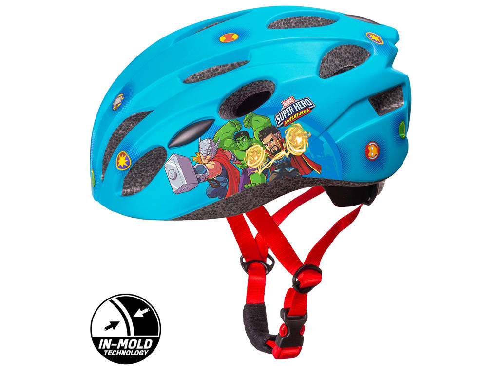 Seven - Avengers - Cykelhjelm med In-mold - Blå -  Str. 52-56 cm