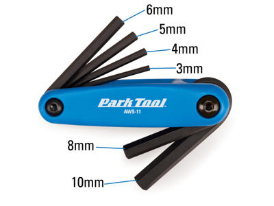 Park Tool AWS-11 - Unbrakosæt  med 3 - 10 mm hoved