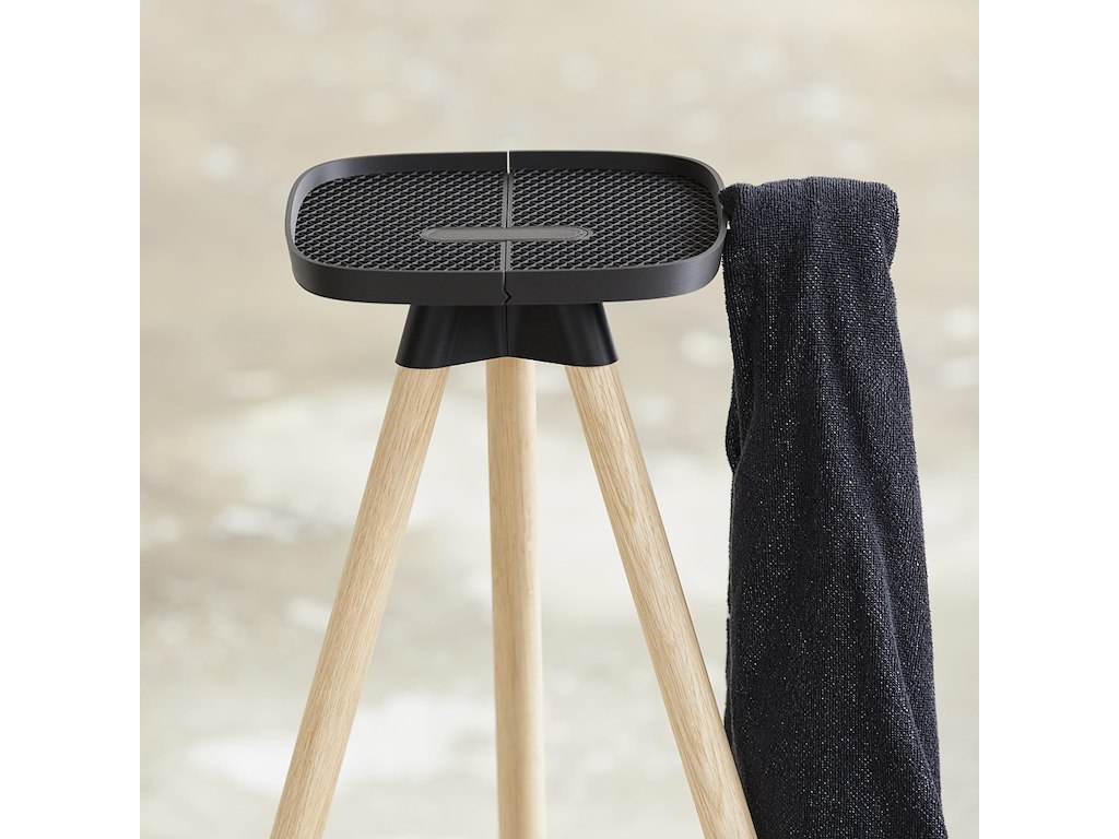 Tons Tray - Bord Med Håndklædeholder - Naturlig Eg