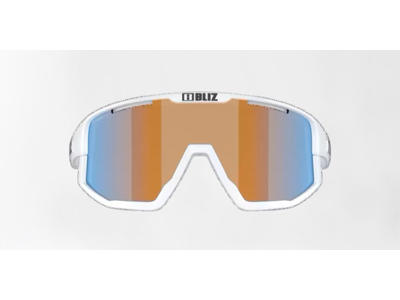 Bliz Fusion Medium (33) - Cykelbriller - Coral/Orange Mirror Lens - Mat Hvid
