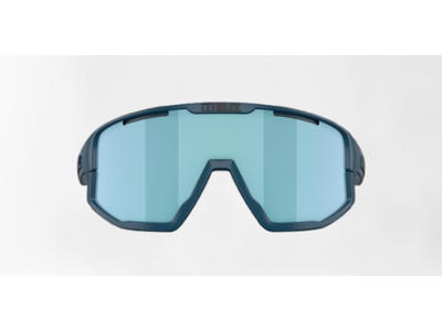 Bliz Fusion Small (25) - Cykelbriller - Smoke Mirro/Ice Blue Lens - Mat Blå