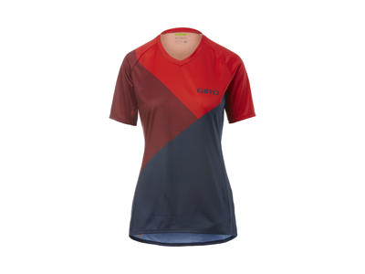 Giro Roust Dame - Cykelbluse med korte ærmer - MTB - Rød Shadow