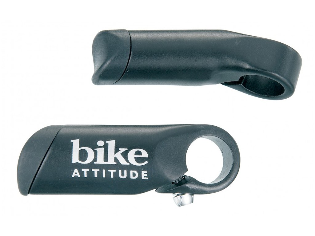 Bike Attitude barends dråbeformet 80 mm sort