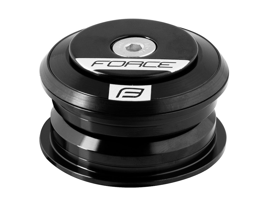 FORCE styrfittings AHEAD 1 1/8'' aluminium - sort