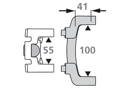 KLICKfix Forlængersæt 100 mm.