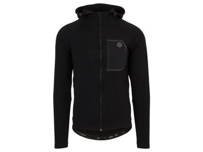 AGU - Shell cykeltrøje med hætte - MTB - Sort