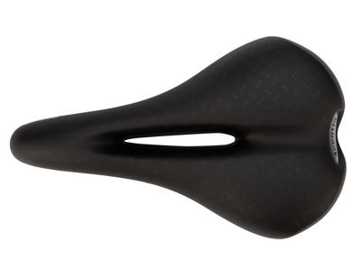 Sadel Tioga model Fortis Aura Sort med gel