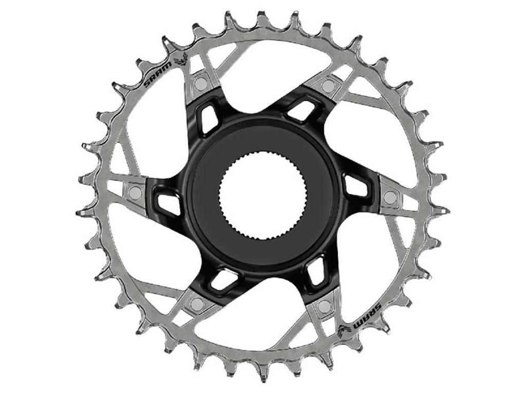Sram XX T-Type Eagle klinge - Brose - Direct Mount - 12 Speed - Sort/Sølv