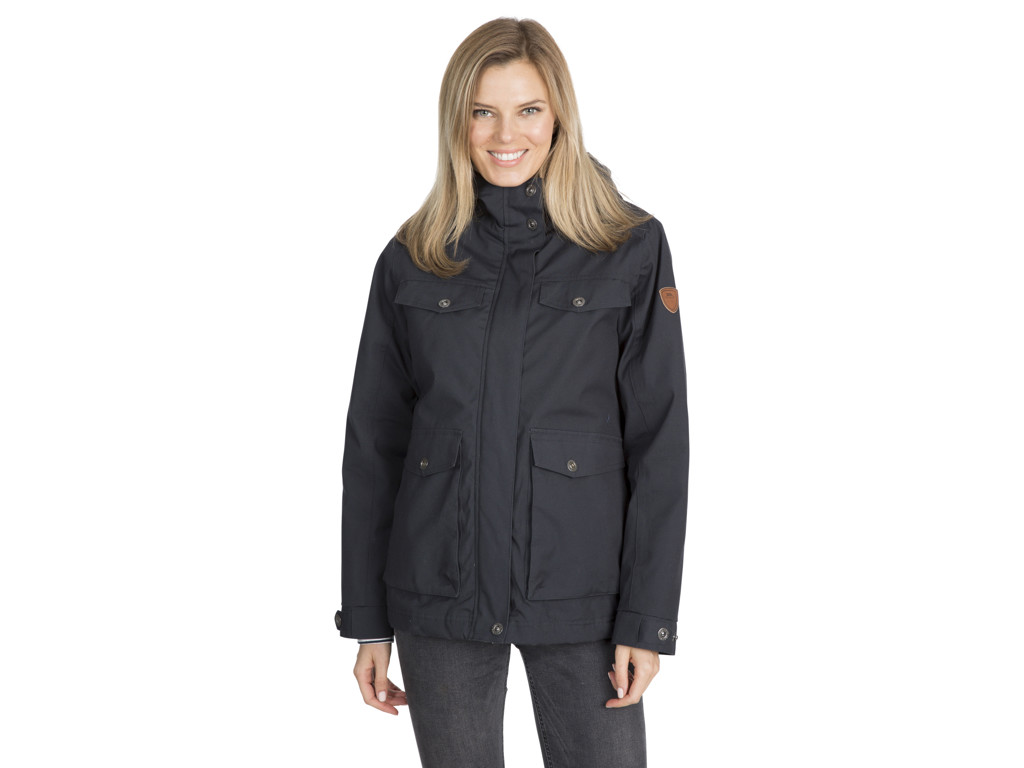 Trespass Devoted - Vandtæt foret jakke dame - Mørk grå 