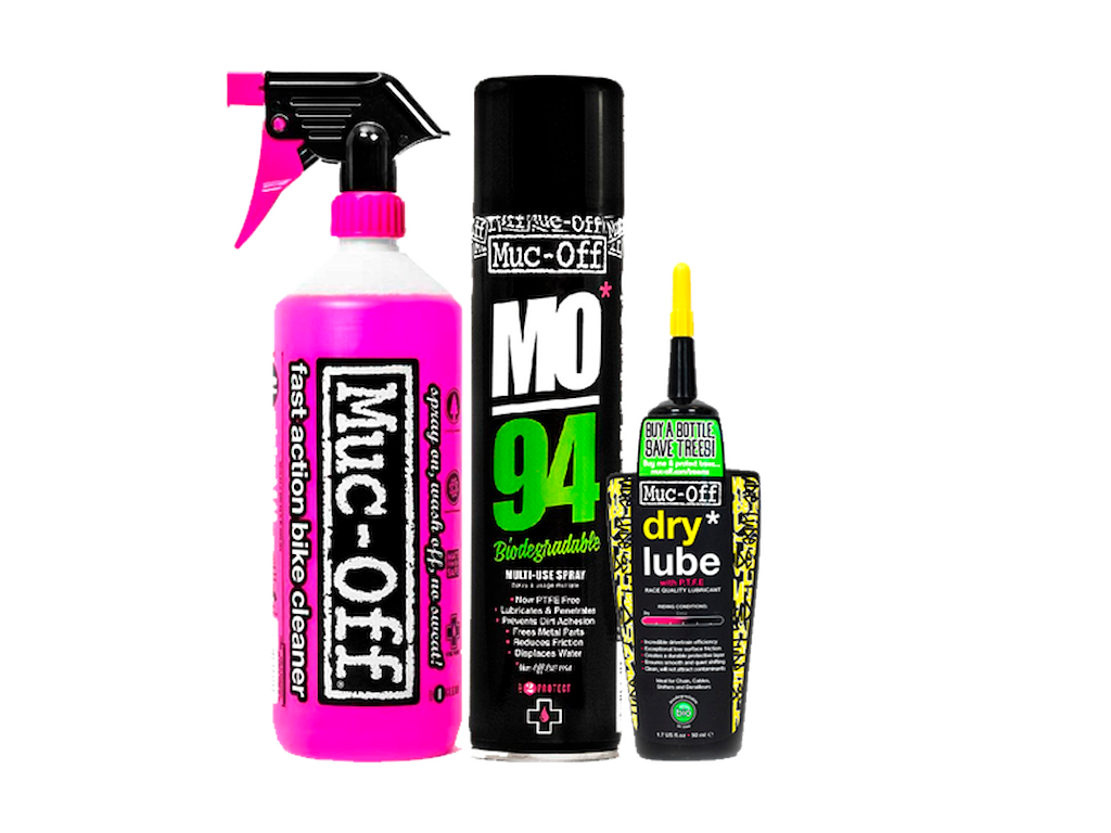 Muc-Off Wash, Protect and Dry Lube Kit