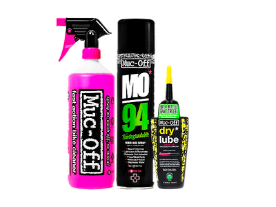 Muc-Off Wash, Protect and Dry Lube Kit