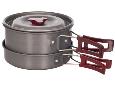 Trespass Reheat - Grydesæt - Slip-let belægning - 1 + 2 liter