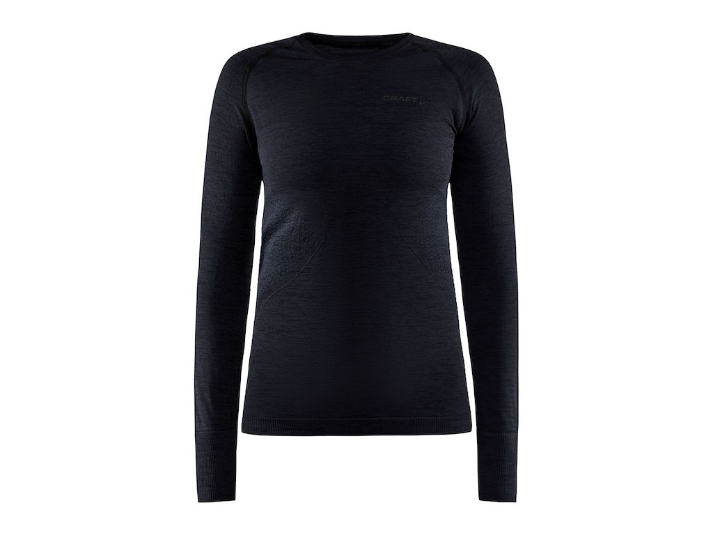 Craft Core Dry Active Dame Baselayer med lange ærmer Sort (Størrelse: X-Large)