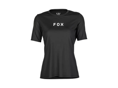 FOX Ranger Wordmark kortærmet cykeltrøje sort dame Størrelse M