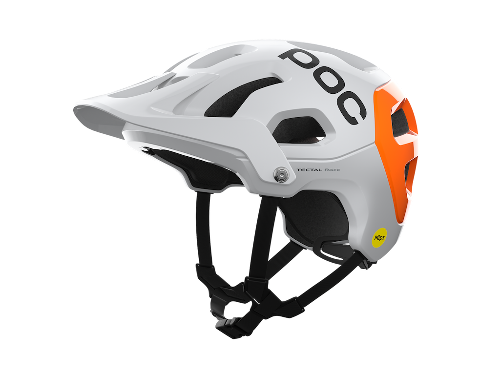 POC Tectal Race MIPS NFC Hydrogen White/Fluorescent Orange AVIP