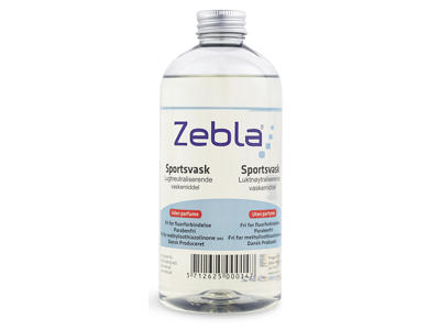 Zebla Sportsvaskemiddel - Parfumefri - 500 ml