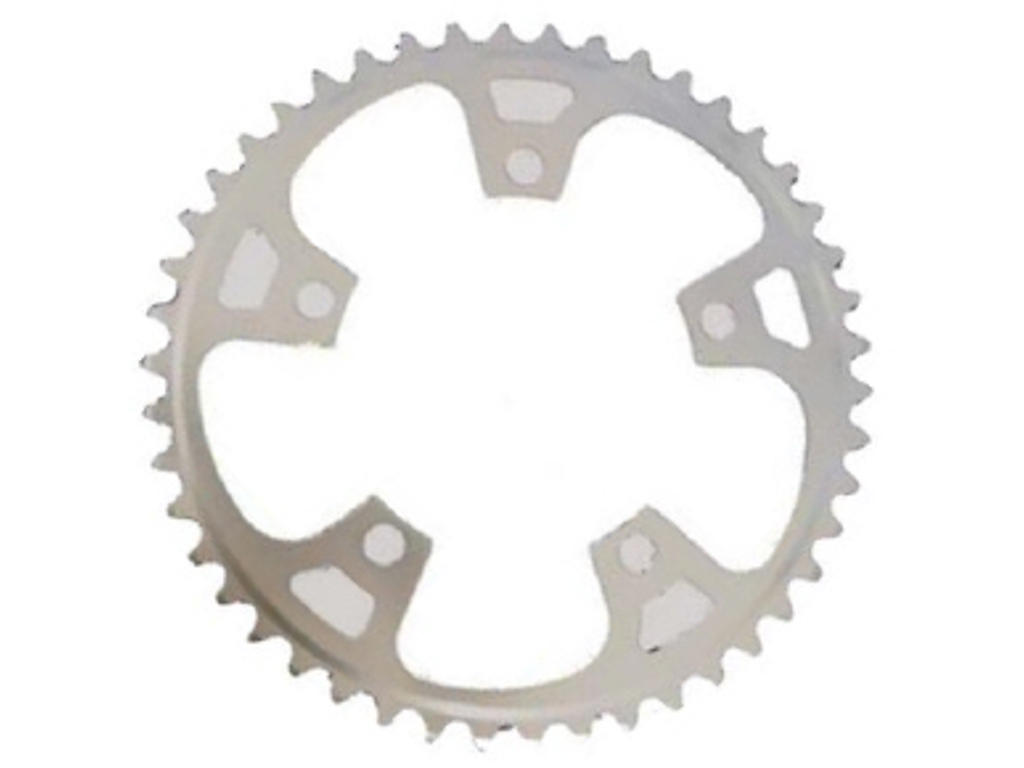 Stronglight 46T klinge - ø110 - 9/10 speed - 5 huller - Dural - Sølv