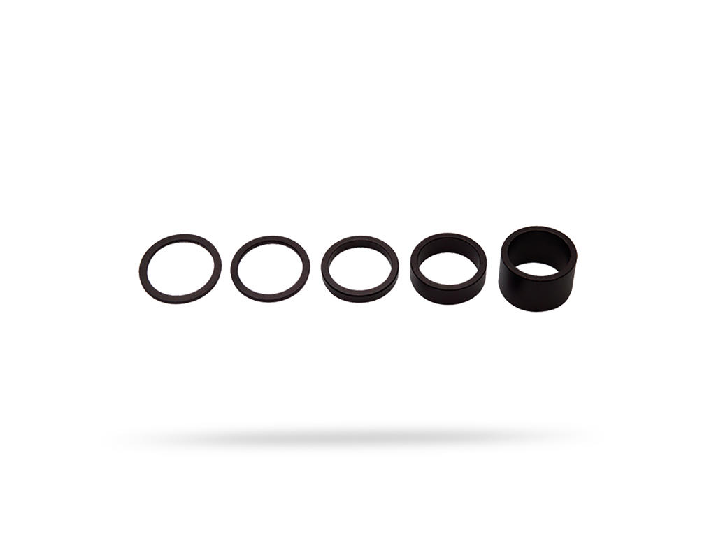 PRO Spacer sæt - Til styrfittings 1 1/8" - Aluminium - 2-2,5-5-10 og 20mm høje