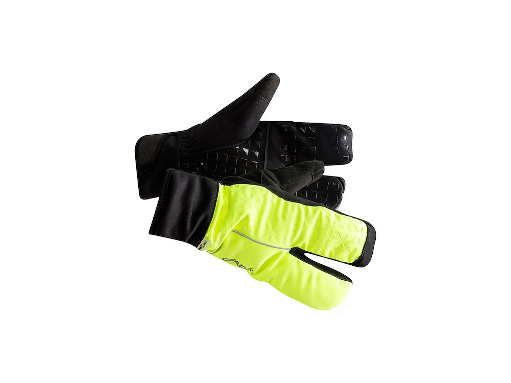 Craft Siberian Split finger handsker sort/fluo (Størrelse: X-Large) Craft Siberian Split finger handsker sort/fluo (Størrelse: X-Large)