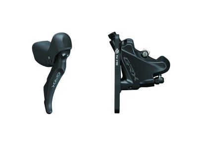 Shimano GRX - STI-greb, bremsekaliber og olieslange - 11 gear - Hydraulisk - RX600/RX400
