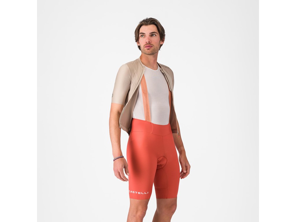 Castelli Espresso 2 Bibshort - Cykelshorts m/pude - Herre - Paprika - L