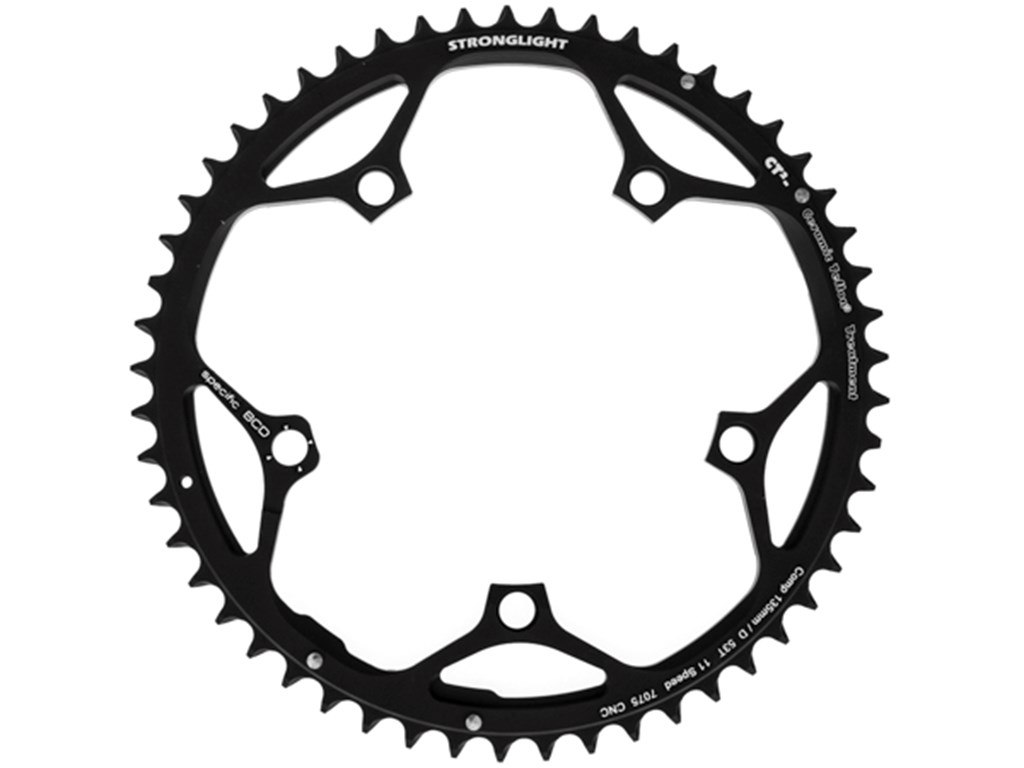 Stronlight Klinge Til Campagnolo 53T ø135 mm. Sort