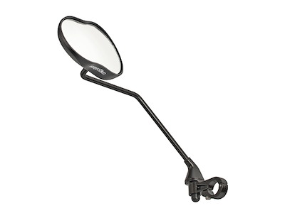 Ergotec M-99LV Spejl lang model i aluminium/Stål  - Venstre - Sort