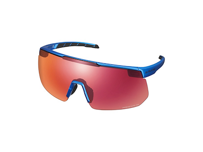 Shimano S-phyre Ridescape Road cykelbriller metalblå