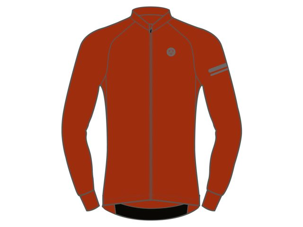 AGU Solid Performance langærmet cykeltrøje Peak Brown herre AGU Solid Performance langærmet cykeltrøje Peak Brown herre