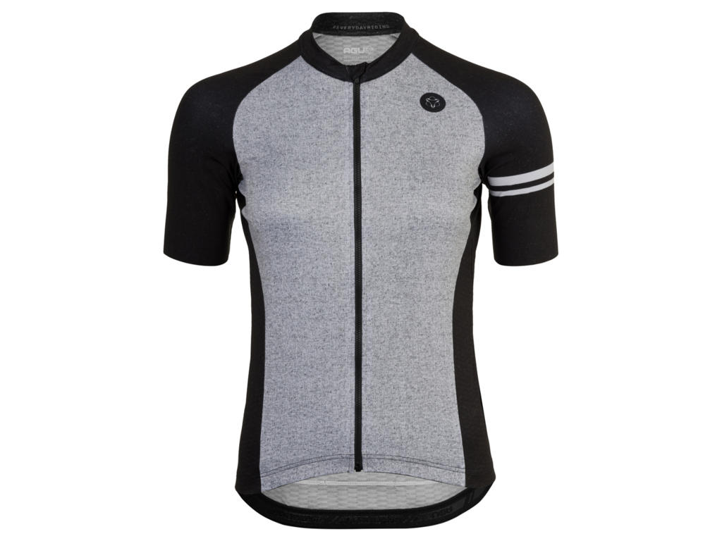 AGU - Melange - Cykeltrøje med kort ærmer - Dame - Sort/Grå