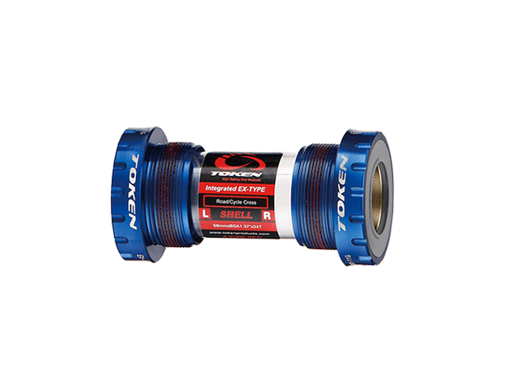 Token Prime TK878 Blå Krankboks til Shimano Hollowtech II