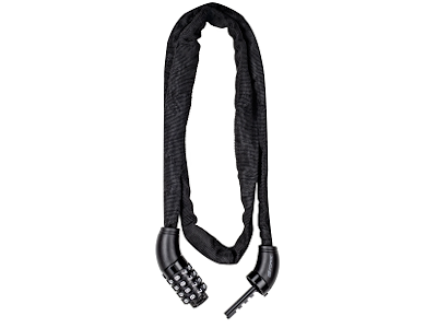 FORCE Brut Kædelås - 4/1200 mm - Med Kode - Sort