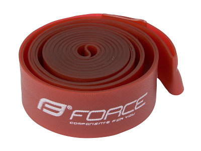 FORCE Fælgbånd fleksibel PVC til 29" hjul (622-19) 2 stk. i æske - Rød