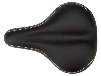 Bike Attitude - Cykelsadel - komfort lux med gel - Sort