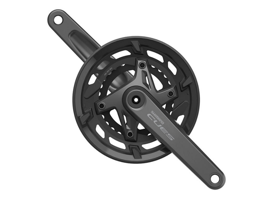 Shimano Cues Kranksæt - 46-30T - 9/10 speed - 175mm pedalarm - Inkl. Kædeskærm - FC-U6000-2