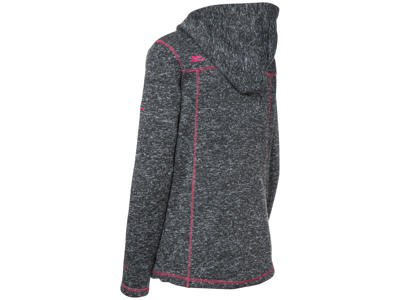 Trespass Odelia - Strikket Fleece jakke - Dame - Sort meleret