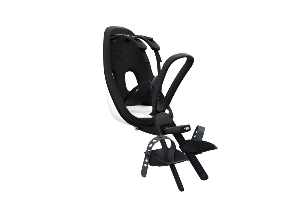 Thule Yepp Nexxt Mini - Cykelstol med 5-punktssele - Formonteret - Sort/hvid
