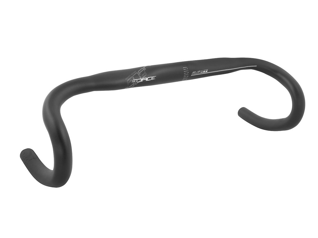 FORCE styr road H9.2  31,8/420 mm aluminium sort
