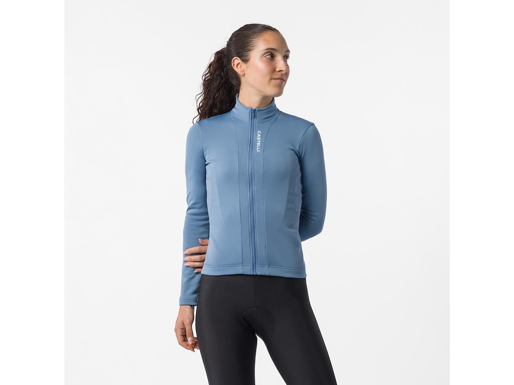 Castelli Sinergia 3 Jersey - Cykeltrøje - Lange ærmer - Dame - Steel Blue - Str. S