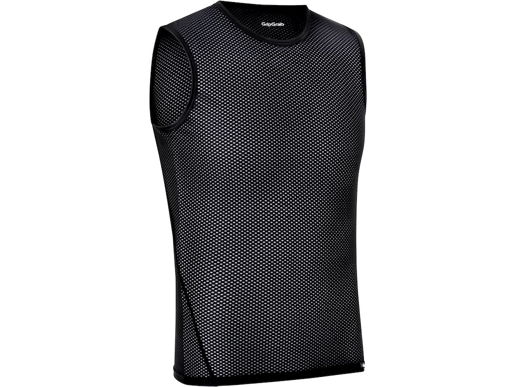 GripGrab Ultralight Mesh svedundertrøje uden ærmer sort (Størrelse: X-Small)