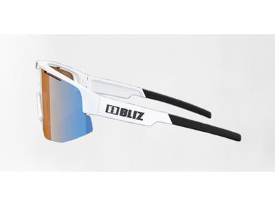 Bliz Matrix Medium (33) - Cykelbriller - Coral/Orange Mirror Blue Lens - Mat Hvid